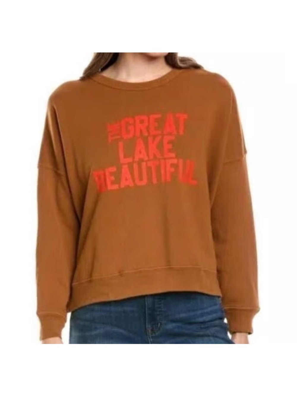 THE GREAT The Teammate Sweatshirt “The Great Lake Beautiful” Size 1/Small